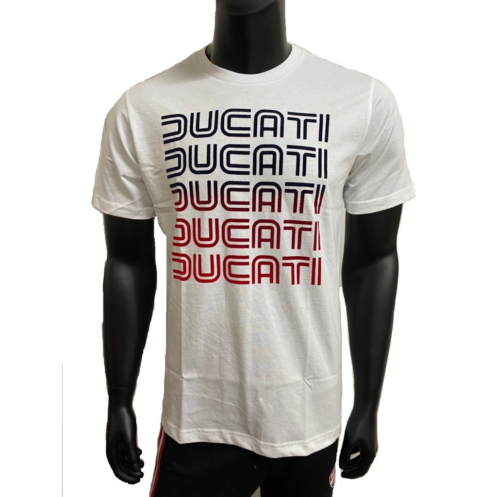 DUCATI T-Shirt เสื้อยืดดูคาติ DCT52 002 สีขาว