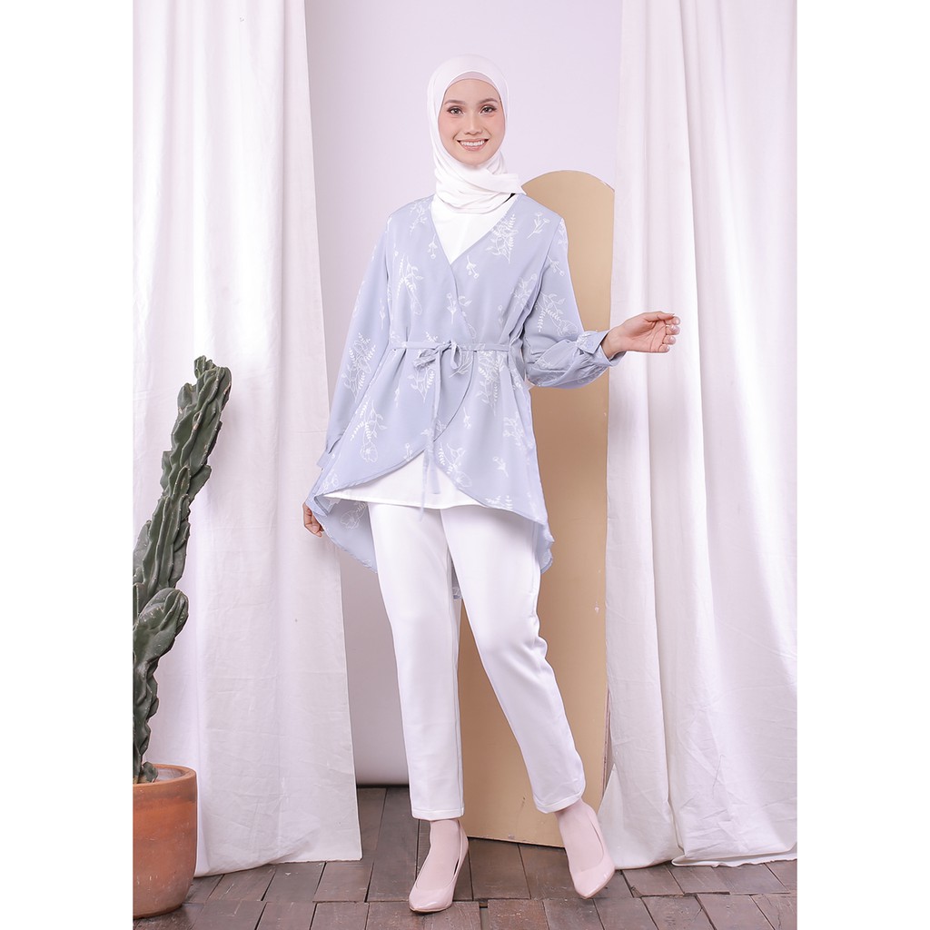 Habahijab Women& 39;s เสื้อผ้ามุสลิม Jannah Cardi Blouse - Top