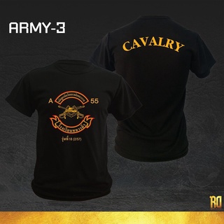 สไตล์ใหม่ 【teee】ARMY-3 เสื้อซับในทหารม้า คอกลมแขนสั้น Cavalry เสื้อทหารม้า T-shirt