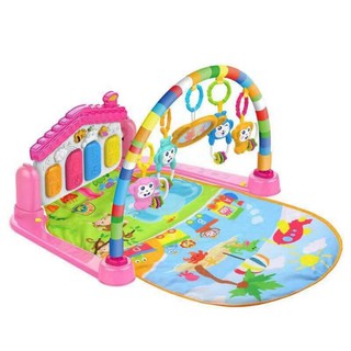 ProudNada Toys เพลยิมเปียโน(สีชมพู) Huanger Playgym Piano NO.666-8B