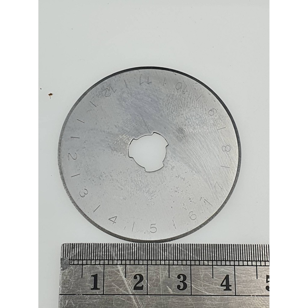 ใบมีดเครื่องตัดผ้าแบบกลม และใบมีดของโลตารี่ตัดผ้าขนาด 45 มิลลิเมตร ราคา มีขนาด 3.5 นิ้ว 3นิ้ว 4 นิ้ว - รูปที่ 4