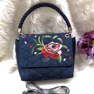 EMBROIDERED FLAP SATCHEL HANDBAG 2018