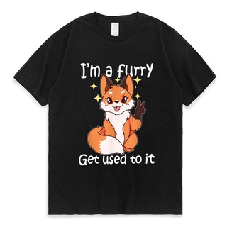 เสื้อยืด พิมพ์ลายกราฟฟิค Im A Furry Get To It Essential น่ารัก แฟชั่นฤดูร้อน สําหรับผู้ชาย และผู้หญิง