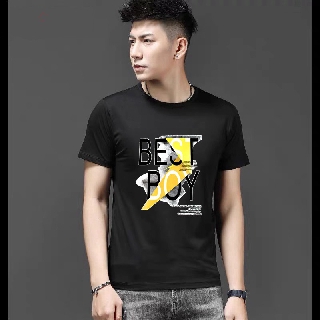 เสื้อยืดคอกลมสําหรับผู้ชายในการขาย Tees ท็อปส์ Unisex แฟชั่นเกาหลีแขนสั้นพิมพ์กราฟิก bY}