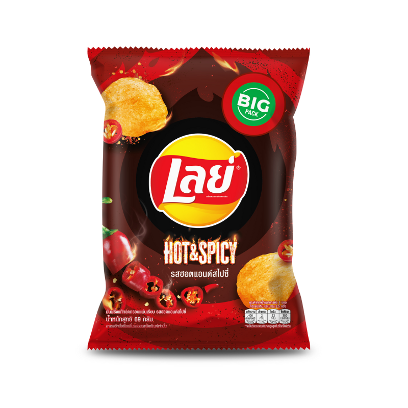 เลย์คลาสสิค ฮอตแอนด์สไปซี่ 69 กรัม / LAYS CLASSIC HOT AND SPICY 69G