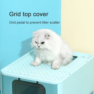 ห้องน้ำแมว XXL ใหญ่ เก็บกลิ่นดี  พับเก็บได้ size 55W*43L*39Hcm CAT LITTER BOX  มีของพร้อมส่งค่ะ