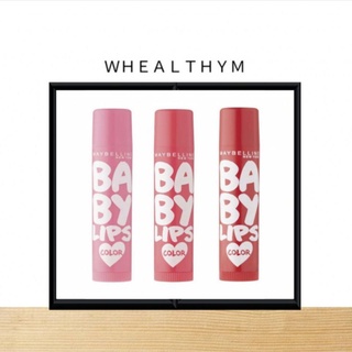 Maybelline Baby Lips Lip Balm moisturises lips SPF16 4.5 g. เมย์เบลลีน เบบี้ ลิป ลิปบาล์ม ลิปมัน มีสี 4.5 ก.