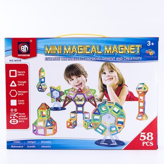 ProudNada Toys ของเล่นเด็กบล็อกอัจฉริยะ XINBIDA MINI MAGICAL MAGNET58 PCSNO.M058