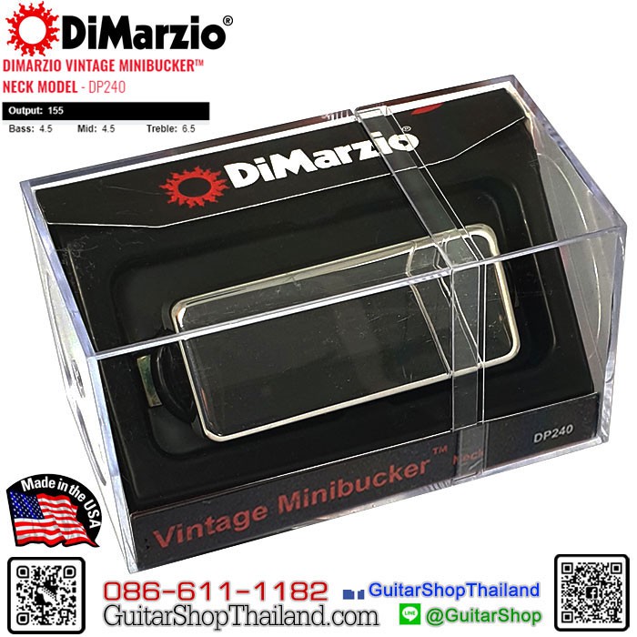 ปิ๊กอัพ DiMarzio Vintage Minibucker Neck DP240