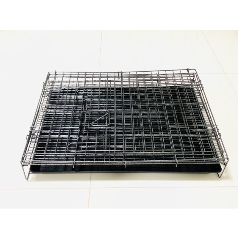 กรงพับได้ no.3 และ no.4 ลวดหนา! พกพาง่าย จัดส่งส่งไว!  กรงหมา กรงแมว กรงกระต่าย กรงสัตว์เลี้ยง กรงสุนัขเล็ก ก40ย60ส50cm. - รูปที่ 5