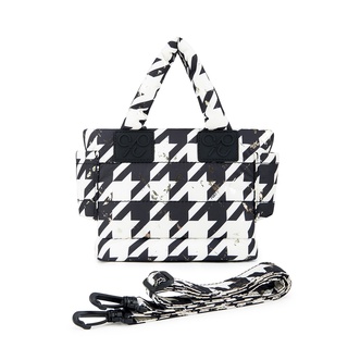 CiPU กระเป๋าสะพายข้าง รุ่น AIRY Tote XS สี Splash Gold Houndstooth