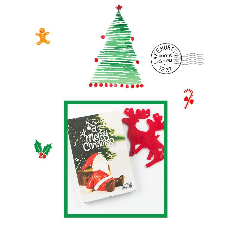 โปสการ์ดคริสต์มาส Merry Christmas & Happy Newyear