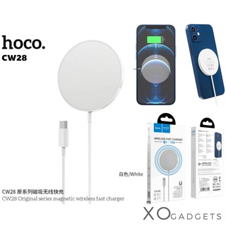 Hoco CW28 Wireless Charger ที่ชาร์จไร้สายแบบแม่เหล็ก สำหรับi12  (รับประกัน1ปี)