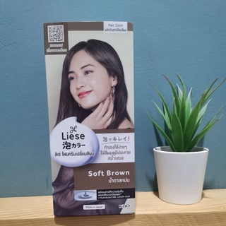 Liese ลิเซ่ โฟมครีมเปลี่ยนสีผม สี Soft Brown📌new​ package📌