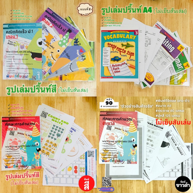 ป.1 2 3 โจทย์คณิตไทย โจทย์ปัญหา คณิตศาสตร์ คณิตคิดเร็ว บวกลบเลข บวกลบคูณหาร แบบฝึกหัด เด็ก แบบฝึกหัด ประถมศึกษา