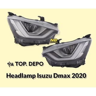 ไฟหน้า Dmax 2020 2021 2022 top depo ไฟหน้าเดิม เสื้อไฟหน้า dmax Headlamp isuzu dmax 2020 top depo