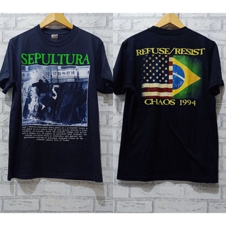 [S-5XL] เสื้อยืด Sepultura - Chaos 94