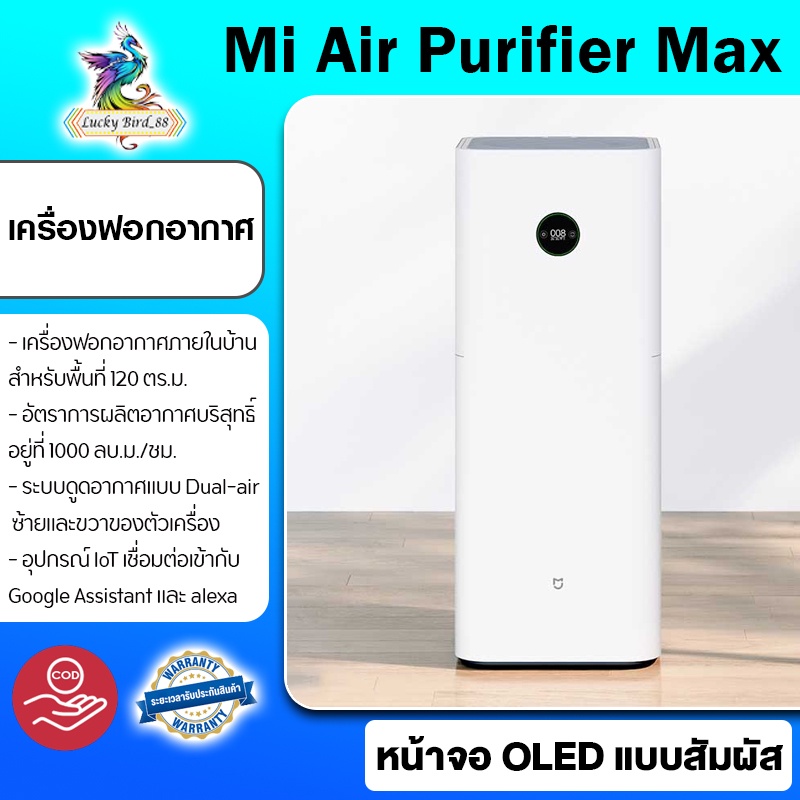 Xiaomi Mi Air Purifier Max - เครื่องฟอกอากาศ Max ที่ช่วยเพิ่มประสิทธิภาพในการกรองอากาศให้ดีขึ้น