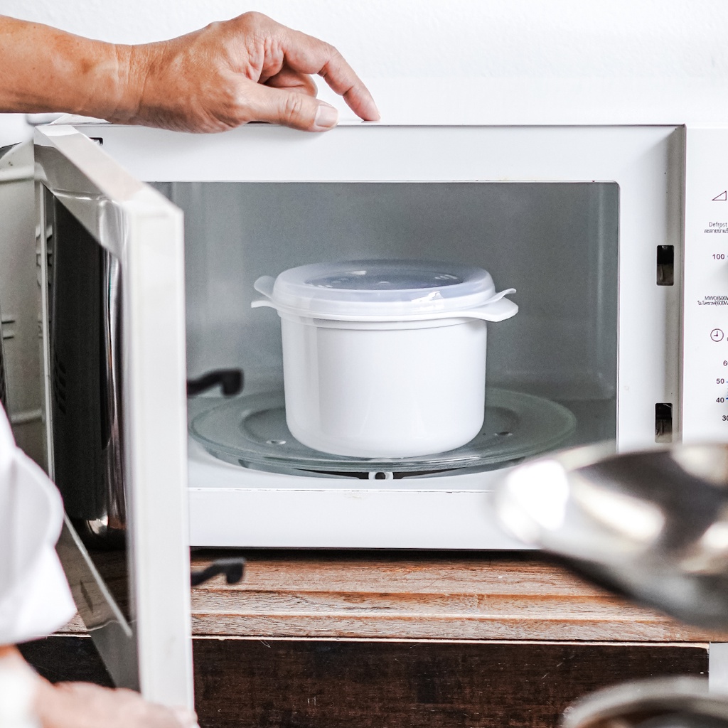 Clip Pac Micro หม้อหุงข้าว หม้อหุงข้าวด้วยไมโครเวฟ 1000 มล. รุ่น 638 มี BPA Free