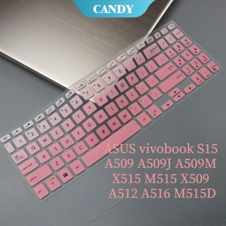 ฟิล์มซิลิโคน ป้องกันคีย์บอร์ด กันน้ํา สําหรับ ASUS vivobook S15 A509 A509J A509M X515 M515 X509 A512 A516 M515D 15.6 นิ้ว [CAN]