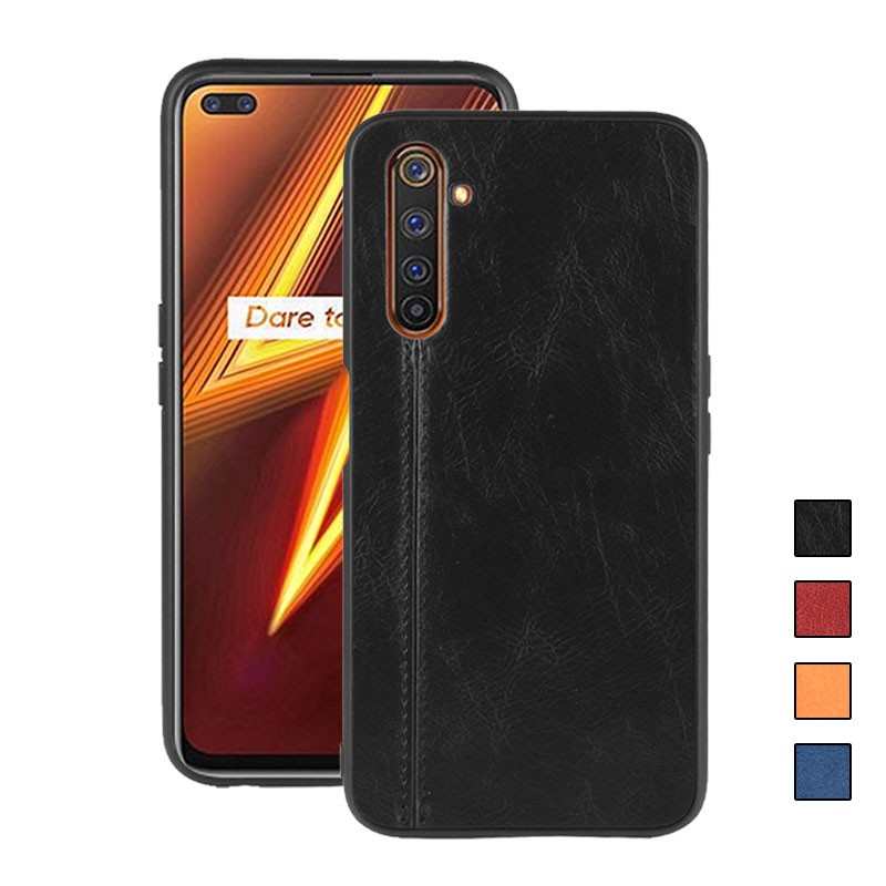 ปลอกRealme 6 Pro 6ProหนังPUซิลิโคนแข็งฝาหลังเคสโทรศัพท์Realme6 Pro Realme6Pro RMX2061 เคสซิลิโคนกันกระแทกTPUฝาครอบ