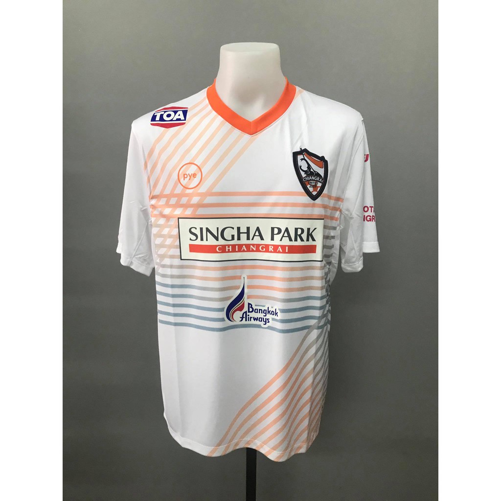 เสื้อฟุตบอลเชียงราย ยูไนเต็ด 2017 สีขาว ใหม่ป้ายห้อย ของแท้ 100% 2XL รอบอก 45