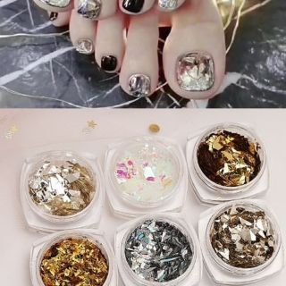 ตกแต่งเล็บวิ้งๆบริ้งๆ 6 แบบใน 1 เซต