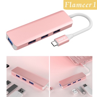 [Flameer1] Usb C Hub Usb 3.0 Hub 4K อะแดปเตอร์ 100W Usb-C Pd ที่ชาร์จ Au101 สีชมพู