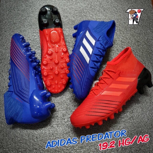 🔥ลด390฿ ของแท้💯% Adidas Predator19.2 HG/AG รองเท้าฟุตบอลของแท้