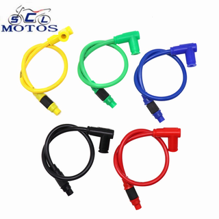 Price concessions for factory clearing inventory Motorcycle Twin Core Racing Power Ignition Coil Cable Wire For ATV Dirt Pit Bike Go Kart Scooter Kart Cart