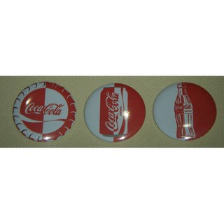 เข็มกลัดโค้ก COCA-COLA COKE รุ่น Two-Tone ขายเป็นเซต 3 อัน ของใหม่