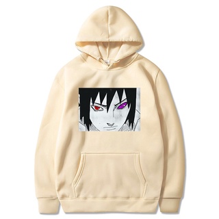 เสื้อกันหนาว มีฮู้ด ลายการ์ตูนนารูโตะ Sasuke Sharingan Rinnegan หลากสี สําหรับผู้ชาย GT