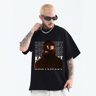 Kanye West Ye Oversize T Shirt for Men Rapper Swag Top Trendy Cotton Tshirt Trendy Short Sleeveเสื้อยืด