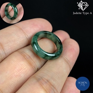 แหวนหยกแท้ (เบอร์44-52) Jadeite Type A (รับประกันหยกพม่าแท้ตลอดชีพ) เซอร์ผ่านแน่นอนครับ แหวนนำโชค แหวนมงคล แหวนมินิมอล