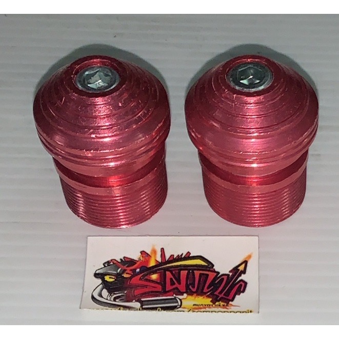 น็อตหัวโช้ค มีเนียม สีชมพู RXS/RXK/RXZ/JR120 เทียม ขายเป็นคู่(ของใหม่เก่าเก็บ-มีตำหนิเล็กน้อย)