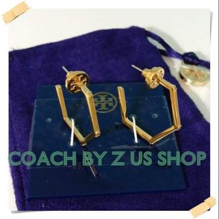 TORY BURCH EARRINGS/gold.