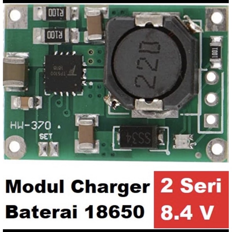 โมดูลเครื่องชาร์จ TP5100 1-2 18650 Battery 2A