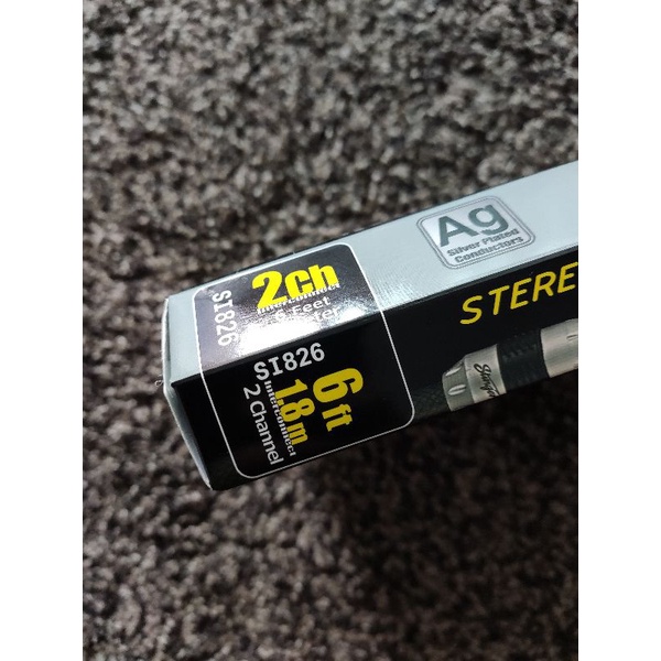 สายสัญญาณ RCA Stinger แท้ รุ่นรองท็อป ยาว 1.8m