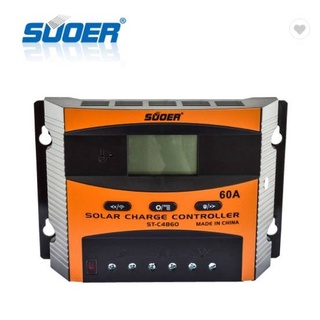 Solar Charger controller โซลาร์ชาร์จเจอร์ SUOER PWM 60A 12v/24v  รุ่น ST-C 1260