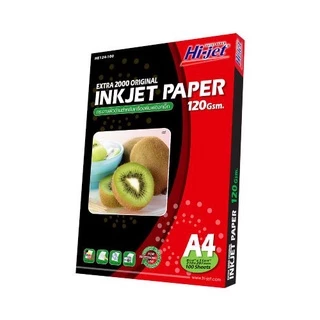 Hi-jet กระดาษอิงค์เจ็ท ผิวด้าน Inkjet Matt Paper 120 แกรม A4 100 แผ่น