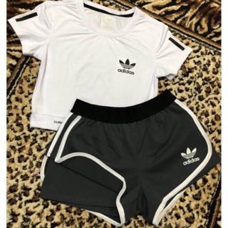 ชุดออกกำลังกายผู้หญิง Set Adidas ชุดออกกำลังกายส่งฟรี