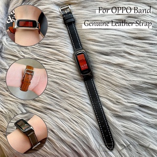 สายนาฬิกาข้อมือหนังแท้ แบบเปลี่ยน สําหรับ OPPO Band