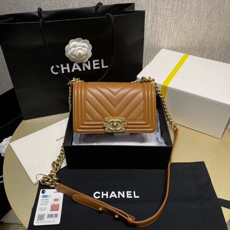 Chanel boy chevron caramel mini bag [SALE ​]​