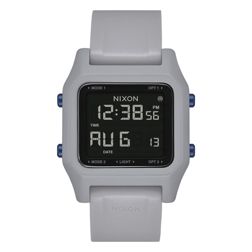 Nixon Staple รุ่น NXA1309135-00 นาฬิกาข้อมือผู้ชาย สายซิลิโคน สีเทา หน้าปัด 39 มม.