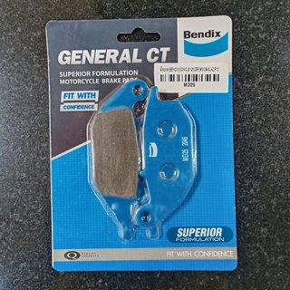 ผ้าเบรคหลัง BENDIX (MD25) M-SLAZ,EXCITER,R-15-2017,SONICเก่า,CBR-150Rปี2004,CB400SE,NICE-125  [รหัส MD25]