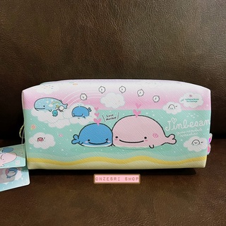 กระเป๋าฉลามวาฬ Jinbesan (Kokujira &amp; Mom) Pen Case แบบยาว ใส่เครื่องเขียนได้ ขนาด 8 x 18.5 x 6 ซม.