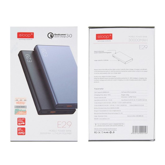 แบตสำรอง Eloop E29 30000 mAh
