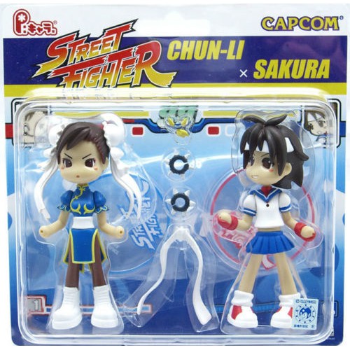 Pinky St Street PC2006 Street Fighter Chun-Li Sakura Pop ไวนิลของเล่นรูปอะนิเมะ