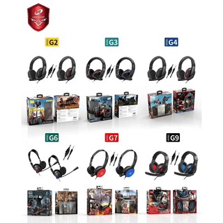 หูฟังเกมมิ่งแบบครอบหู มีไมโครโฟน Gaming Headset รุ่น G2/G3/G4/G6/G7/G9 เสียงดี ทนทาน หูฟังเล่นเกมใช้ดี