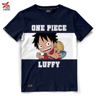 Dextreme เสื้อวันพีซ (DOP-1404) One Piece ลาย SD ลูฟี่ Luffy มี สีกรม และ สีดำ